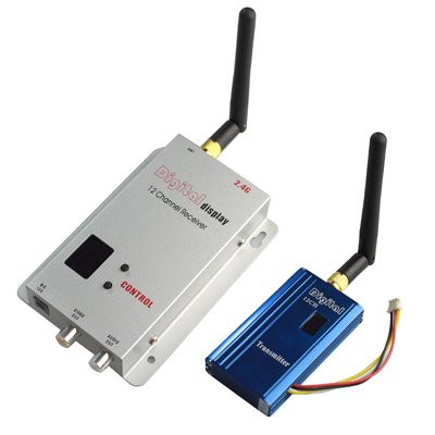 2.4GHz 12 Channels 1000mW Wireless Receiver & Transmitter