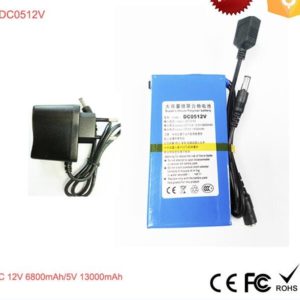 Wholesales DC USB output industrial battery DC0512V 12V 6800mAh & 5V 13000mAh Polymer Li-ion 12v lipo battery