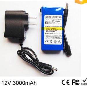 DC 12V 3000mah CCTV power supply with lithium Battery