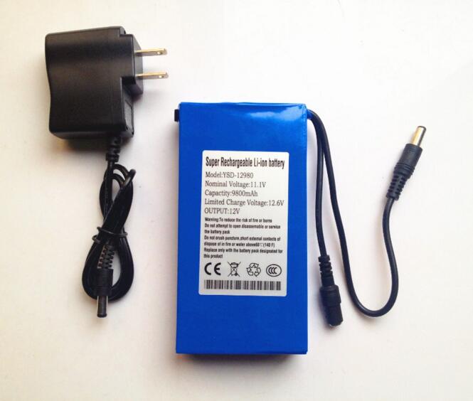 Portable super 9800mah DC12V li-polymer ups battery 