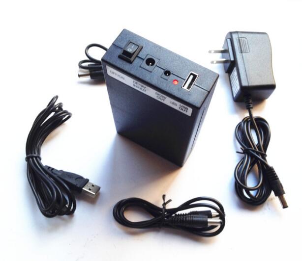 Portable rechargeable lithium polymer battery 5v 20ah//9V 12A/12V 9.8Ah 3 in 1 for Phone and CCTV Camera