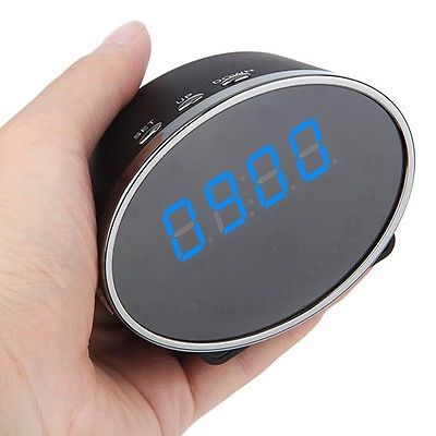 FULL HD WIRELESS WIFI SPY CAMERA CLOCK VIDEO RECORDER FOR IPHONE / ANDROID APP