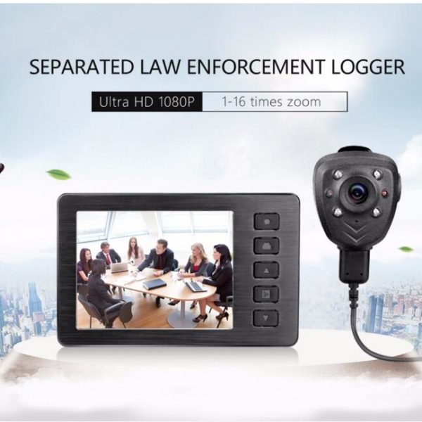 portable DVR HD button camera remote control police camera