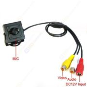 HD Mini SONY CCD Button Camera MIC 0.01Lux 3.7mm Lens