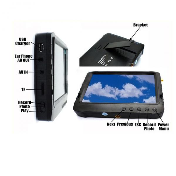 1.2Ghz HD Wireless 5 inch FPV Monitor / Receiver Support 32GB TF Card