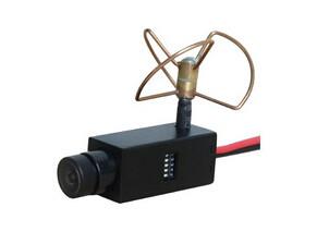 32CHs 5.8Ghz Wireless FPV Camera with Clover Antenna , 120 Degree Wide Angle