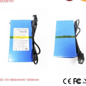 DC 12V 4800mAh/5V 10ah Li-ion Battery Pack