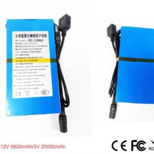 Super portable rechargeable 10.8v lithium battery pack for LED light 9800mah/5V 20000mah