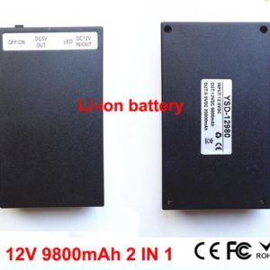 YSD-12980 12V 9800mAh & 5V 20000mAh 2in1 black li-ion battery