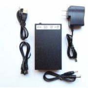 Portable rechargeable lithium polymer battery 5v 20ah//9V 12A/12V 9.8Ah 3 in 1 for Phone and CCTV Camera