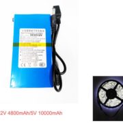 DC Lithium ion power bank battery li-poly 12v 4800mah/5V 10Ah