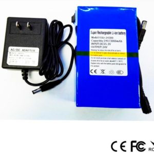 Rechargeable China li-ion 3ah 24v battery pack