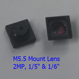 1/5" 2.85mm 2Megapixel M5.5*P0.35 mount non-distortion lens, F2.8 63degree M5.5 mount lens - Image 3