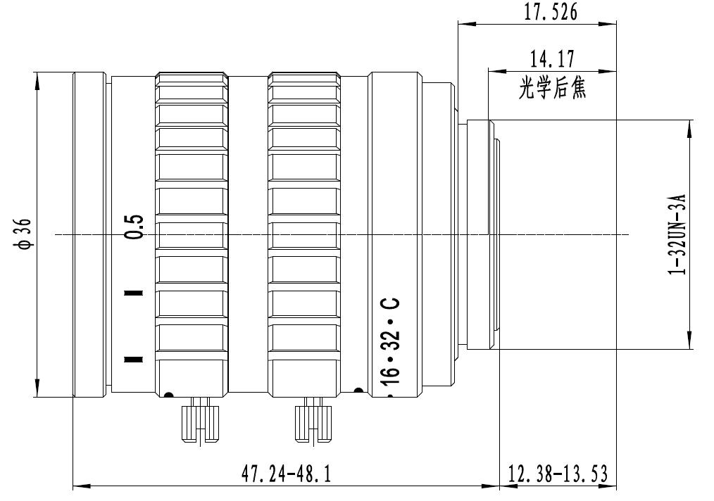 2/3" 25mm F1.2 5Megapixel Low-distortion C-mount Lens for Traffic Monitoring - Image 2