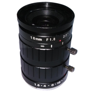 2/3" 16mm F1.8 5Megapixel Manual IRIS Low-distortion C-mount Lens for Traffic Monitoring - Image 3