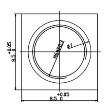 M6*0.3 Mount Board Lens Holder for CCD & CMOS sensors, plastic - Image 3