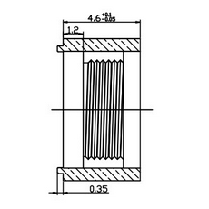 M6*0.3 Mount Board Lens Holder for CCD & CMOS sensors, plastic - Image 4