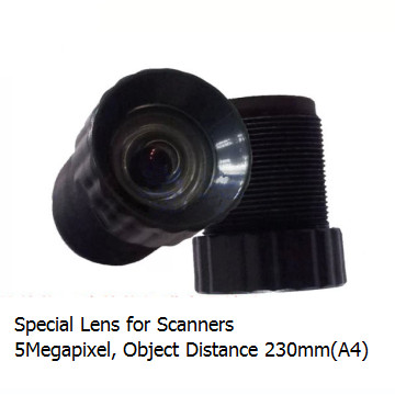 1/2.5" 1/2.3" 4.14mm 5Megapixel F4.0 S-mount Non-distortion lens for scanners - Image 3