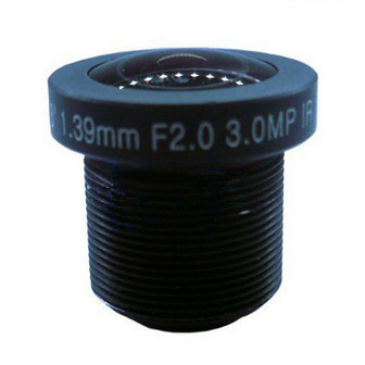 1/3" 1.39mm 3Megapixel M12x0.5 Mount 190degrees IR Fisheye Lens - Image 3