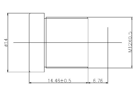 1/2.5" 2.8mm 5Megapixel S-mount wide-angle low-distortion board lens - Image 2