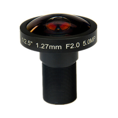 1/2.5" 1.27mm 5Megapixel M12x0.5 Mount 185degrees IR-Cut Fisheye Lens - Image 3