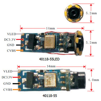 Medical endoscope camera module, 1/18" CMOS, 4mm wide, 320×240, DC3.5V~5V - Image 5