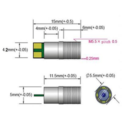 AV endoscope camera module 5.5mm diameter VGA mini camera module - Image 3