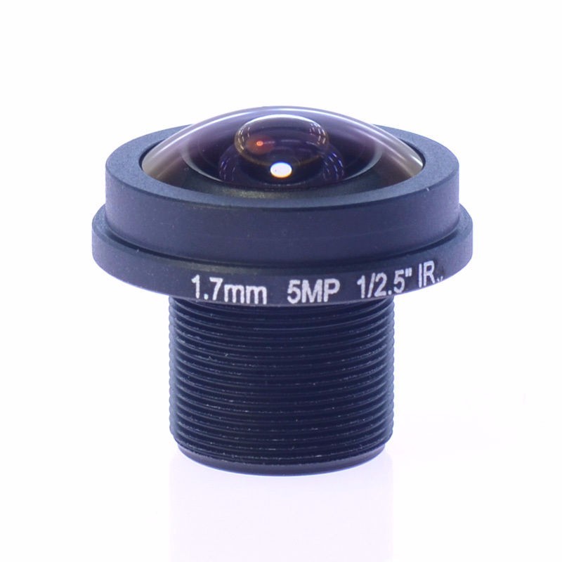 1/2.5" 1.7mm 5Megapixel M12x0.5 Mount 185degrees IR Fisheye Lens