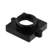 Product Description   L/W/H : 20mm x 20mm 9mm, mounting hole distance 22mm, no side hole for lock screw   Subject to change without notice.   Product Type Holder Material Plastic Height (mm) 8.5 Length (mm) 26 Width (mm) 20 Color Black Center hole distance 22